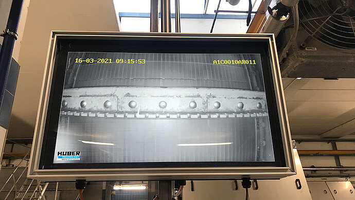Screen in the sewage plant